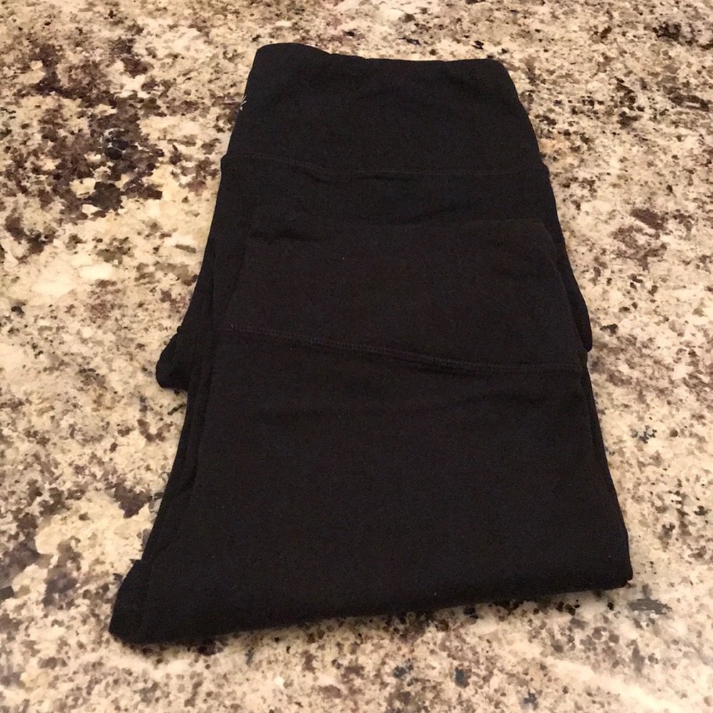 2 pairs of black Capri workout pants from Athleta